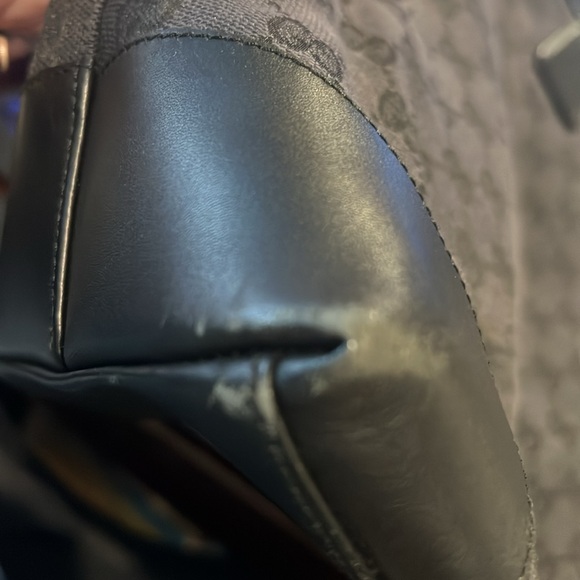 Gucci Guccisma Large Black Tote EUC - Picture 11 of 12